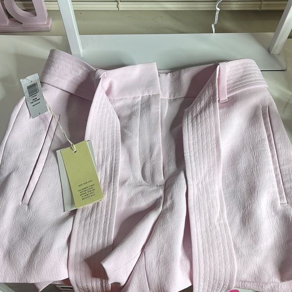 NWT LIGHT PINK Aritzia Wilfred Tie Front Shorts - Picture 7 of 10